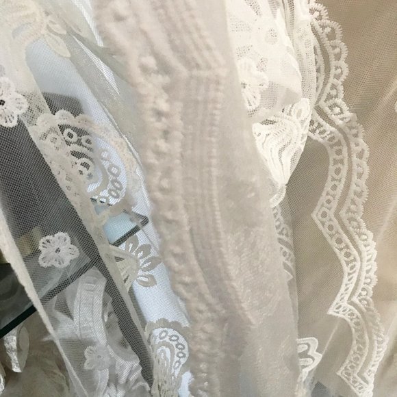 Boho Lace Cover Up Caftan Maxi OSFM - Picture 6 of 14